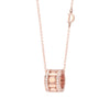 Belle Époque Reel Pink Gold and Diamonds Necklace, 8.3mm